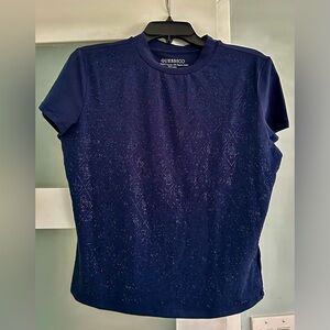 GUESS Eco Dark Blue Patterned Tee